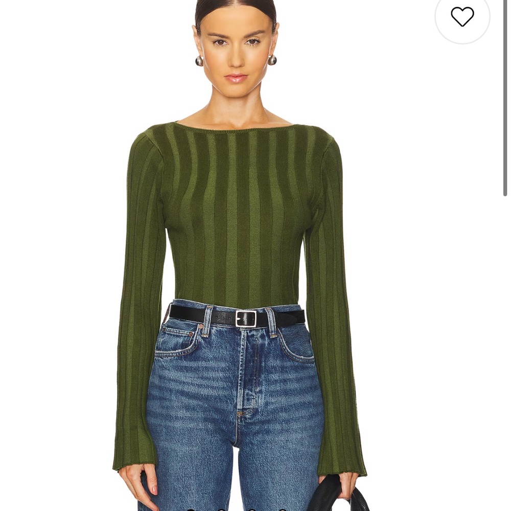 House of Harlow 1960 Green Striped Sweater